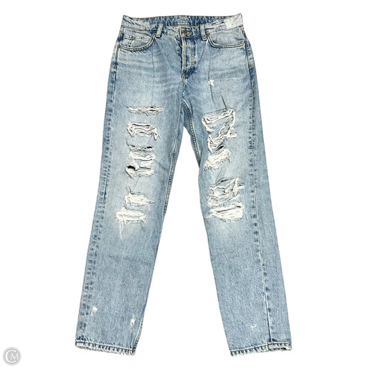 Jeans Boyfriend By H&m In Blue Denim, Size: 2