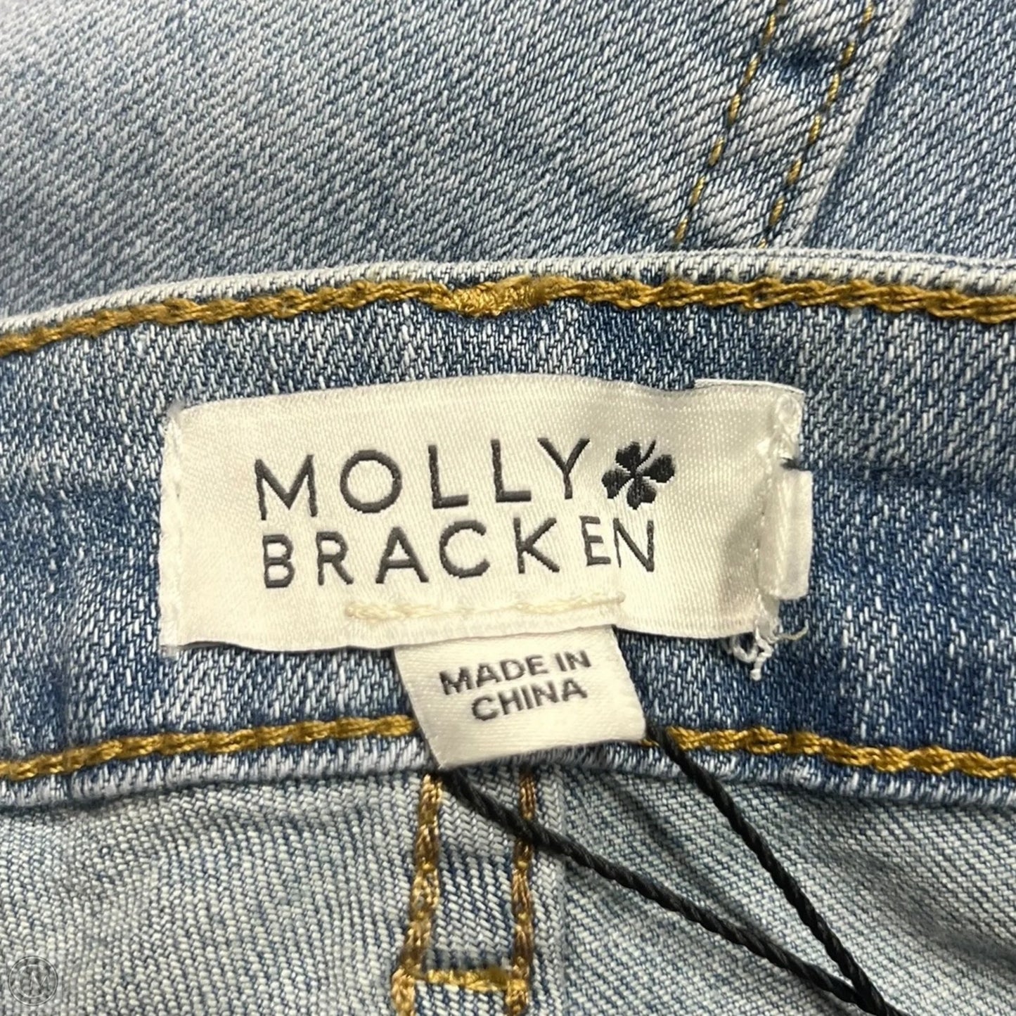 Jeans Wide Leg By Molly Bracken In Blue Denim, Size: 10