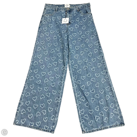 Jeans Wide Leg By Lili Sidonio In Blue Denim, Size: 12
