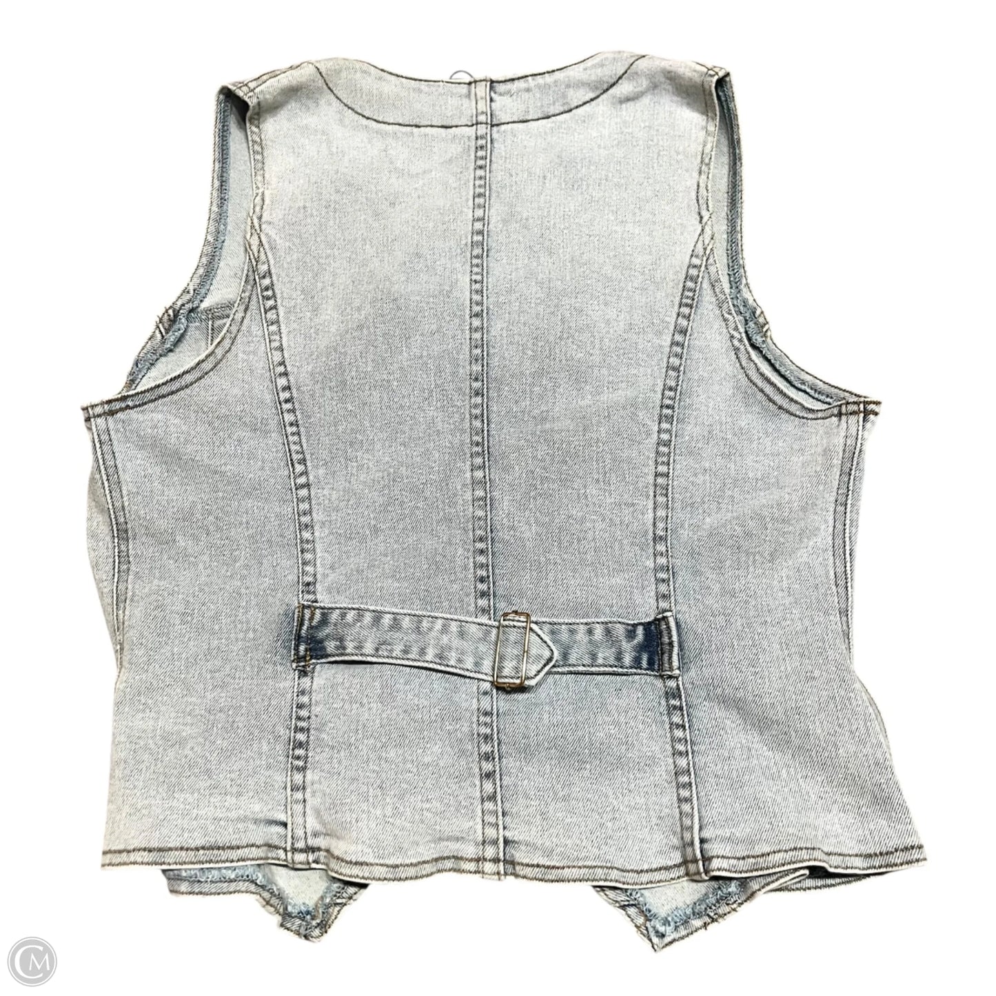 Top Sleeveless By Molly Bracken In Blue Denim, Size: L