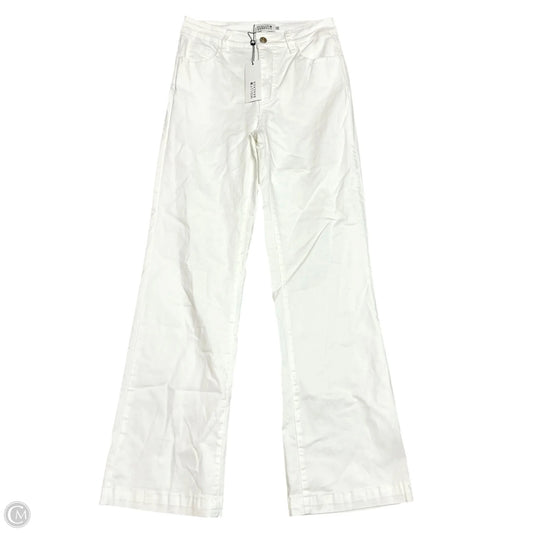 Jeans Straight By Molly Bracken In White Denim, Size: 10