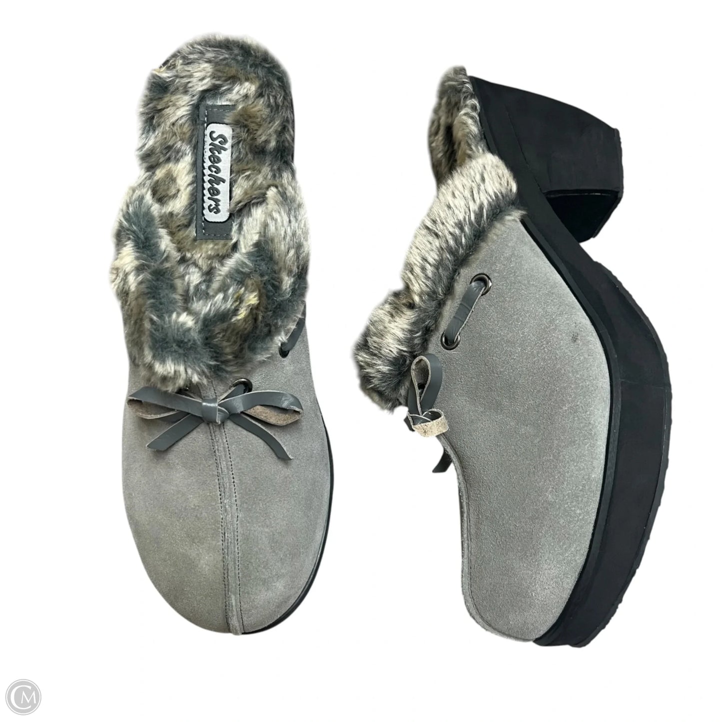 Shoes Heels Block By Skechers In Grey, Size: 11