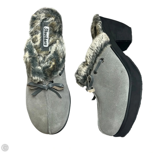 Shoes Heels Block By Skechers In Grey, Size: 11