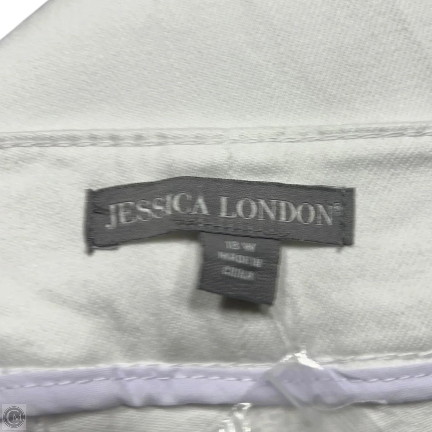 Jeans Straight By Jessica London In White Denim, Size: 18