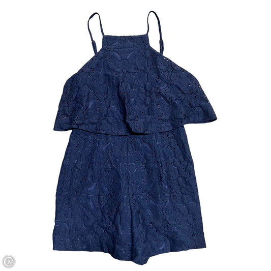Romper Designer By Lilly Pulitzer In Navy, Size: 4