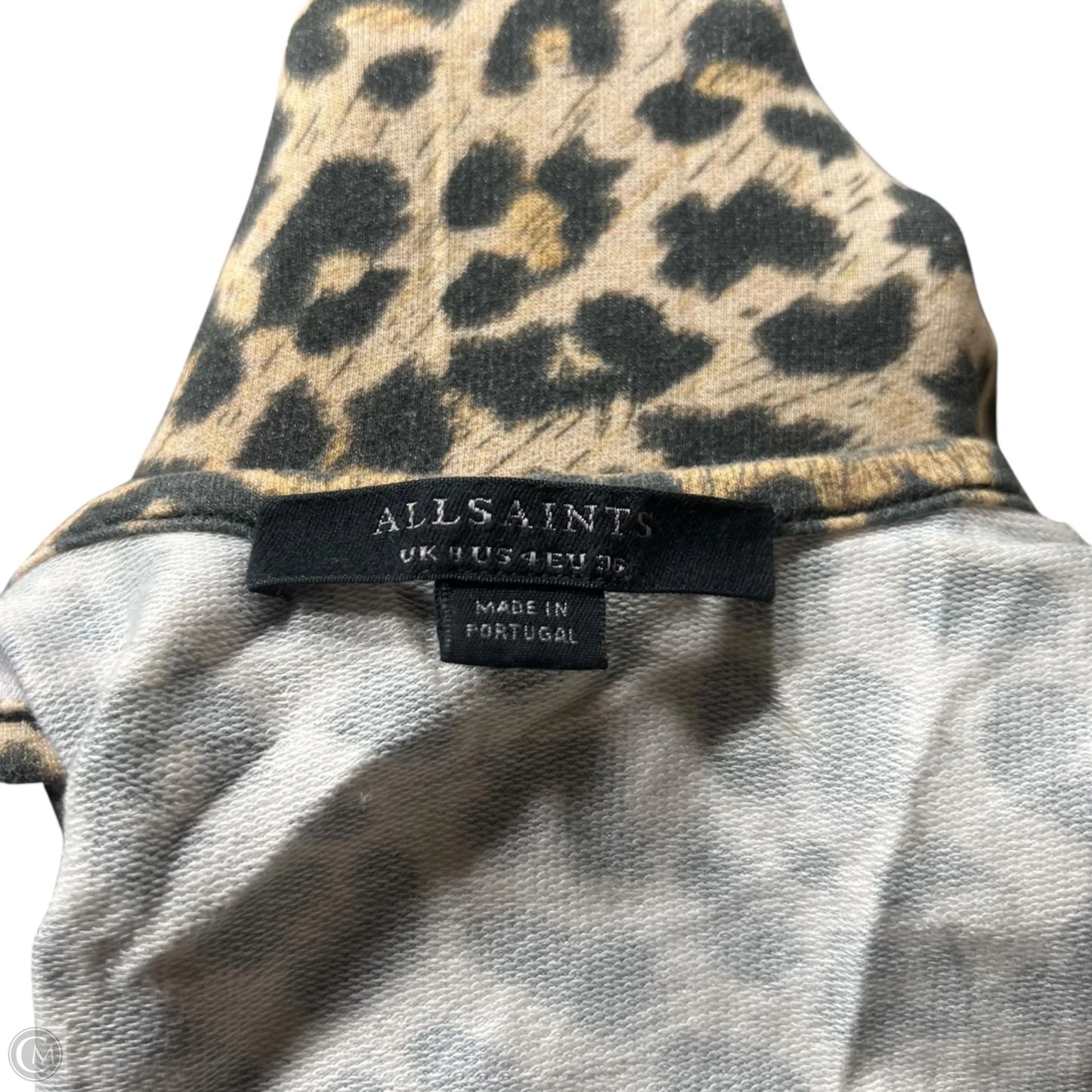 Bodysuit Designer By All Saints In Leopard Print, Size: S