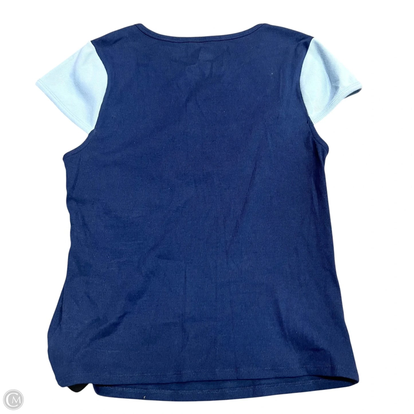 Top Short Sleeve Basic By Maeve In Blue, Size: L