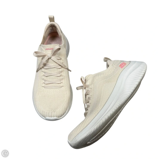 Shoes Athletic By Skechers In Cream & White, Size: 7