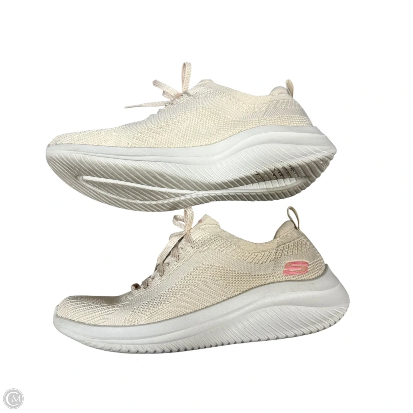 Shoes Athletic By Skechers In Cream & White, Size: 7
