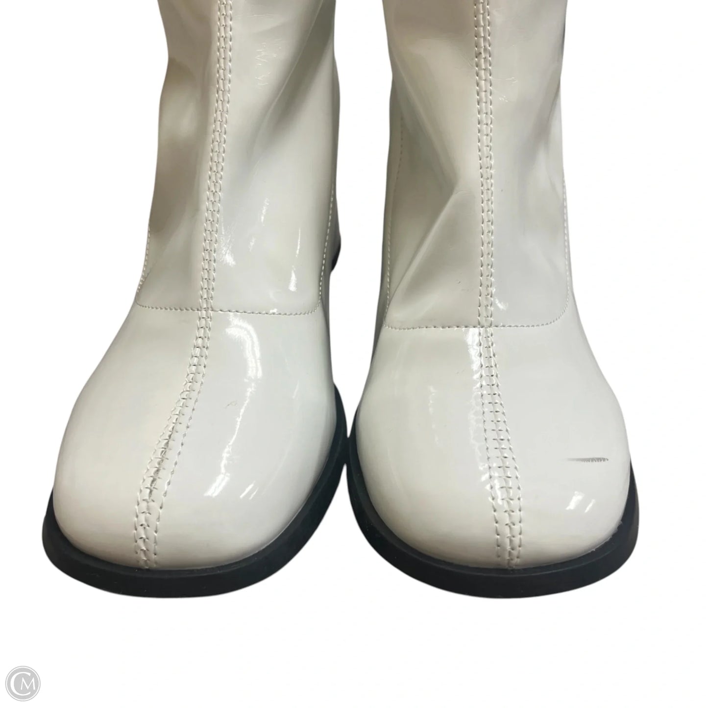 Boots Ankle Heels By Funtasmat In White, Size: 7