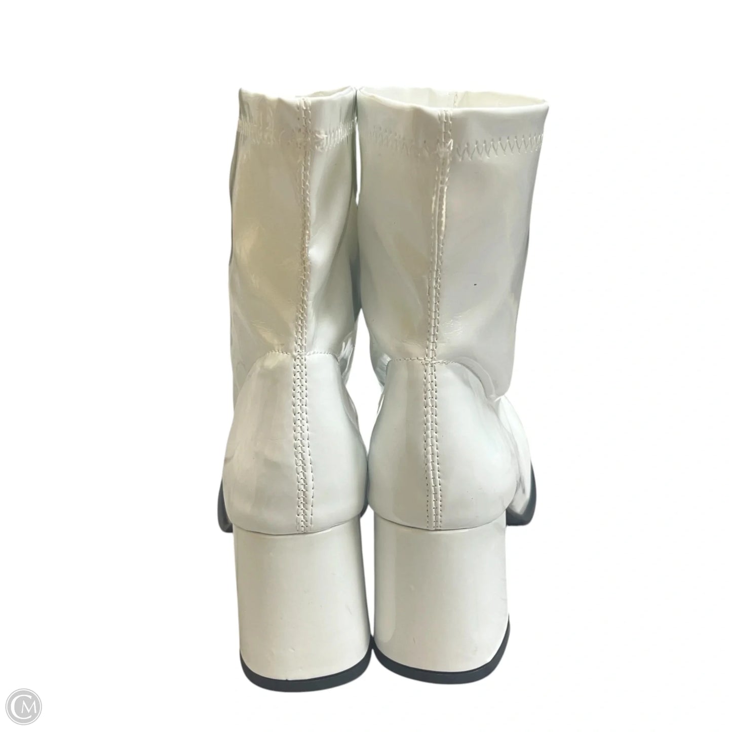 Boots Ankle Heels By Funtasmat In White, Size: 7