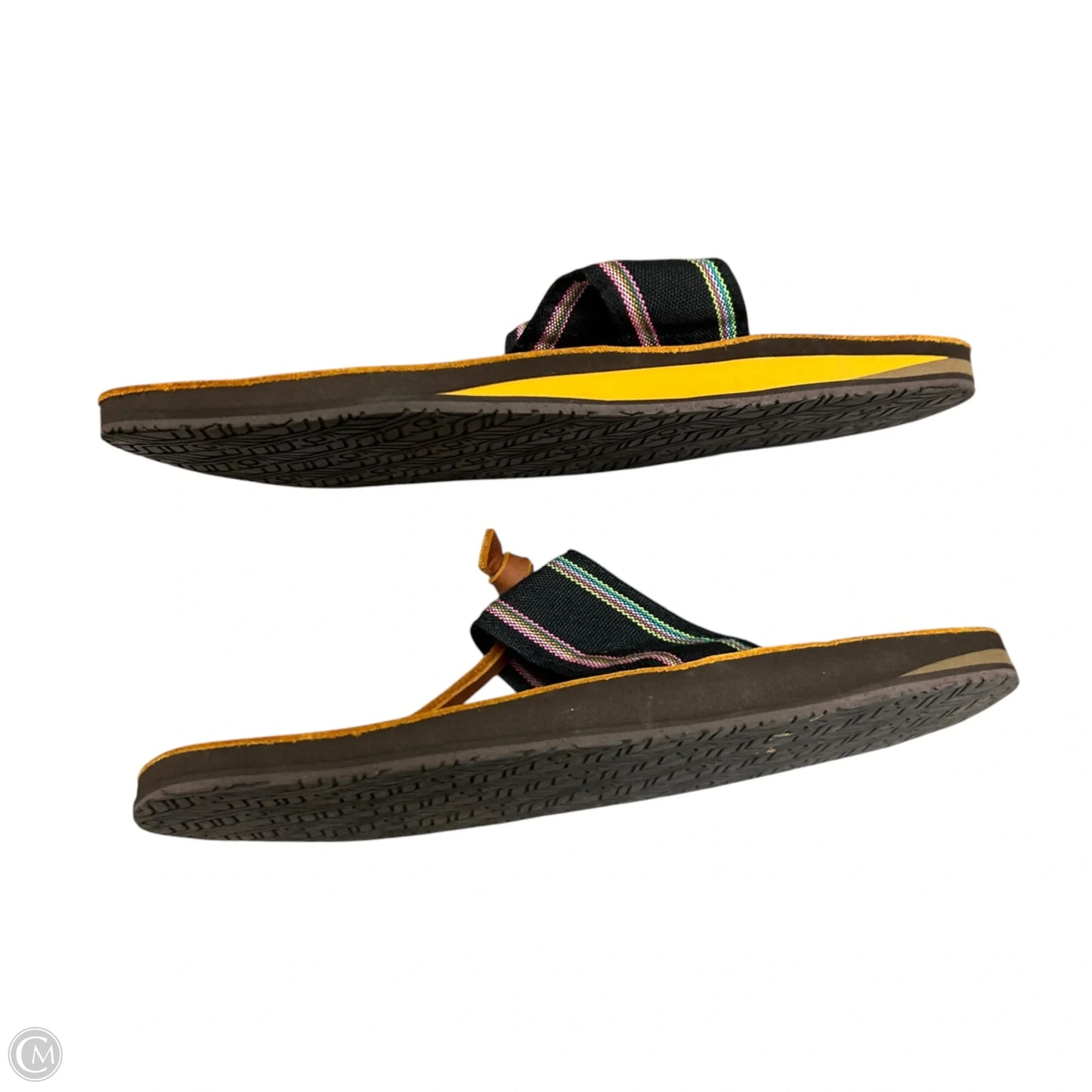 Sandals Flip Flops By Feelgoodz In Brown, Size: 7