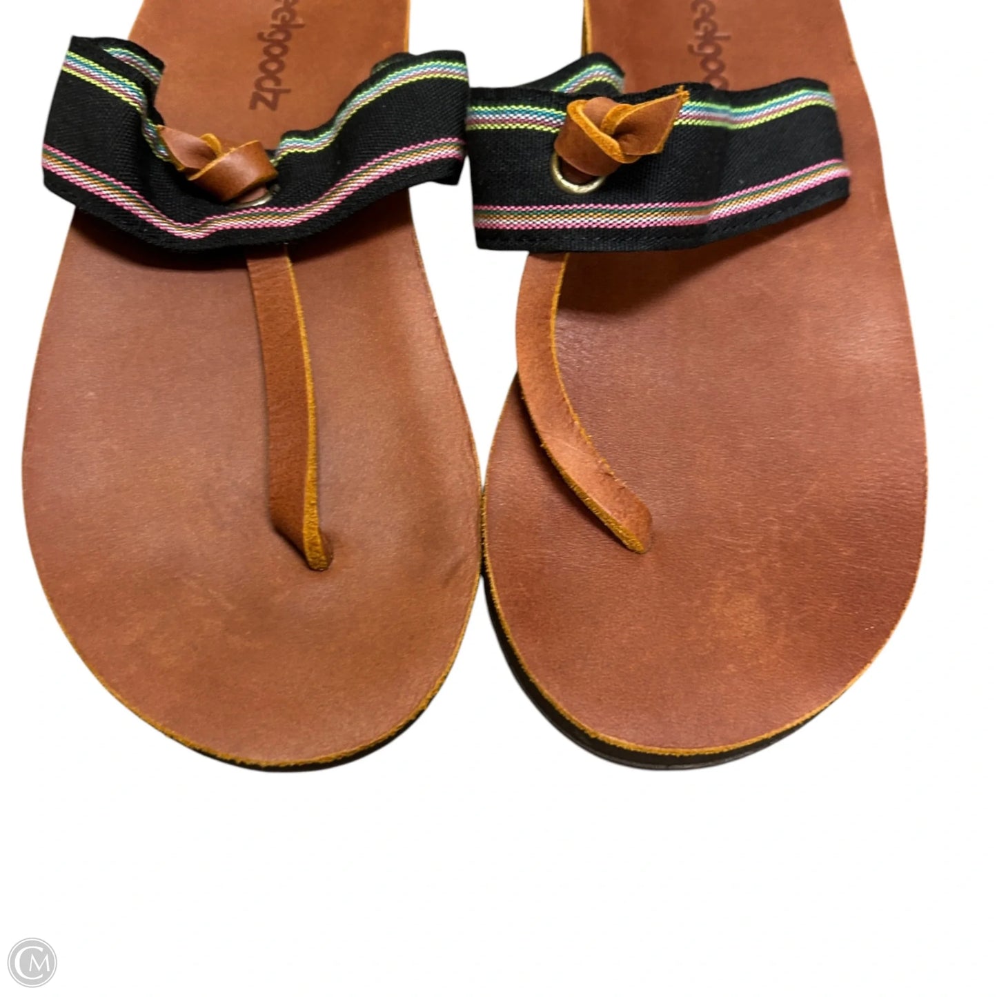 Sandals Flip Flops By Feelgoodz In Brown, Size: 7