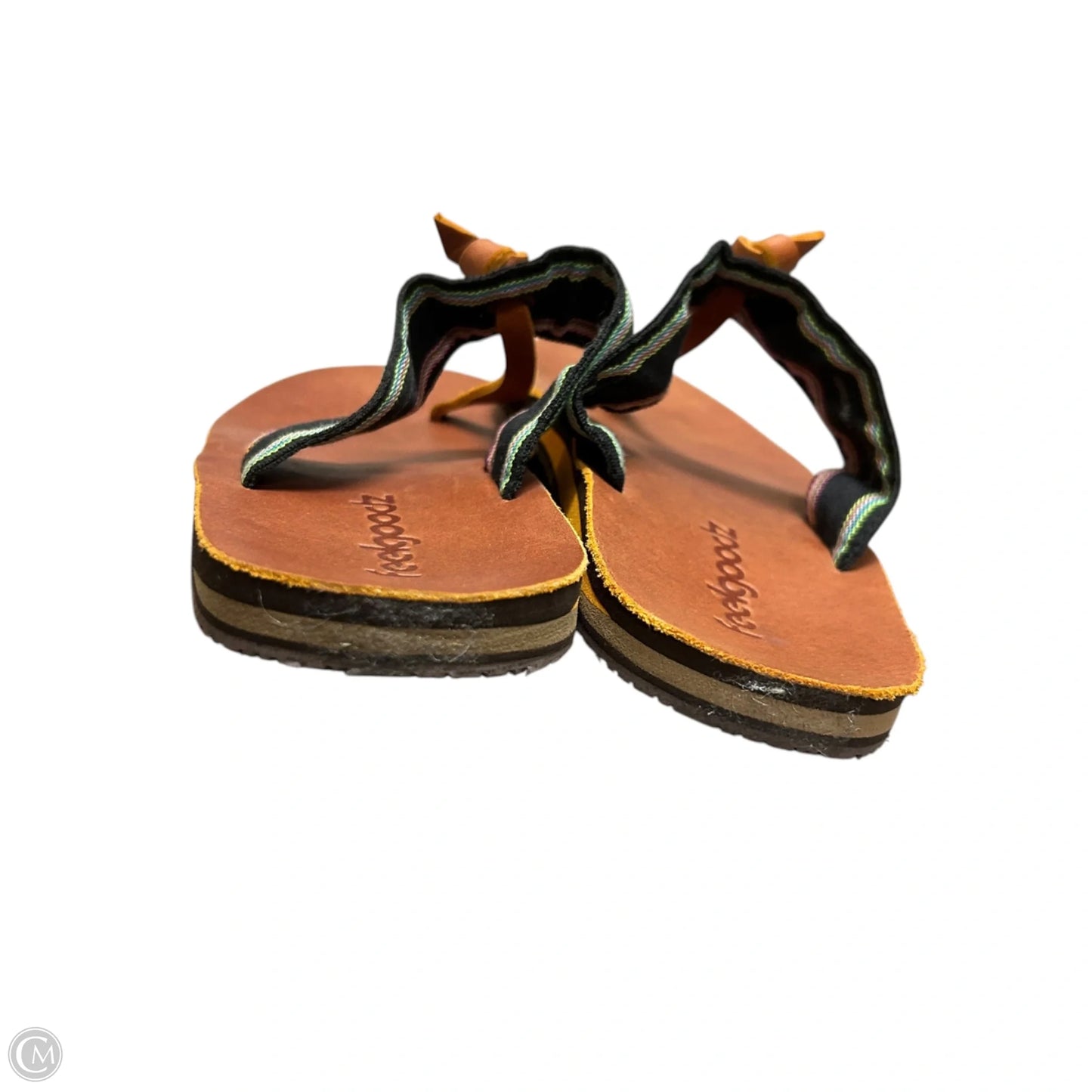 Sandals Flip Flops By Feelgoodz In Brown, Size: 7