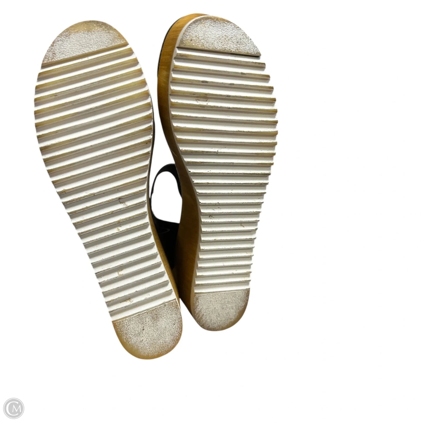 Sandals Heels Platform By Steve Madden In Black & Tan, Size: 11