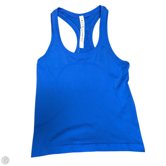 Athletic Tank Top By Lululemon In Blue, Size: 4