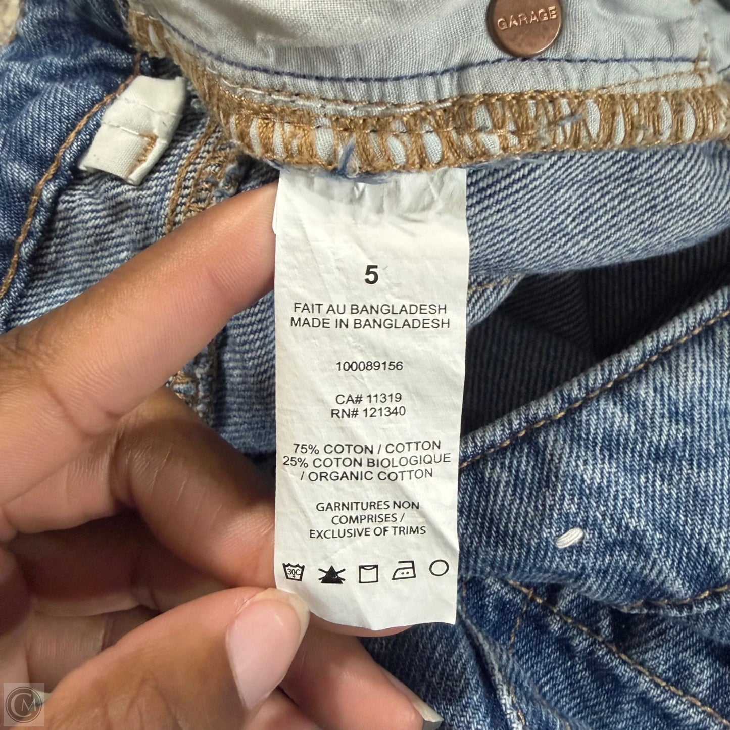 Jeans Straight By Garage In Blue Denim, Size: 4