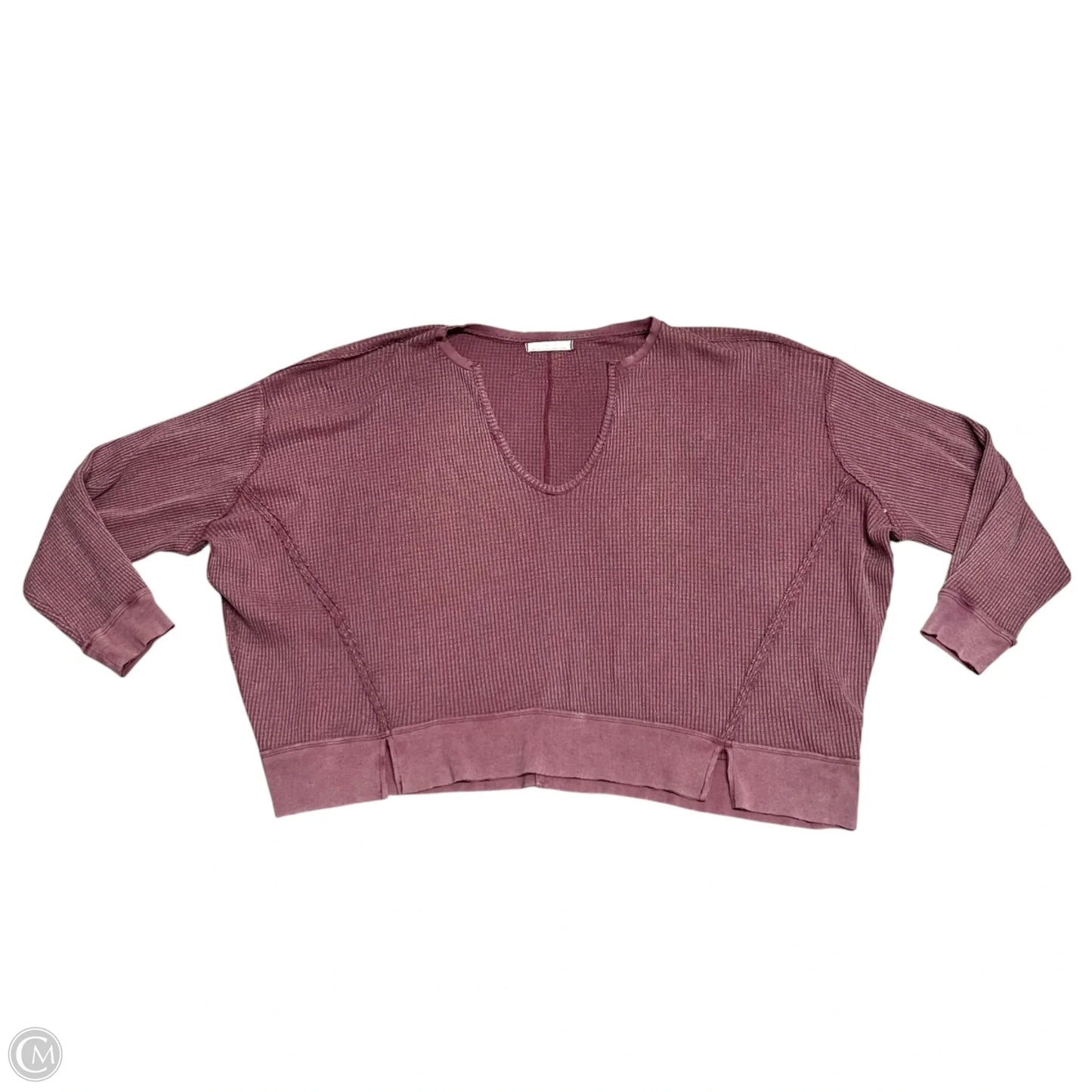 Sweatshirt Crewneck By We The Free In Maroon, Size: M