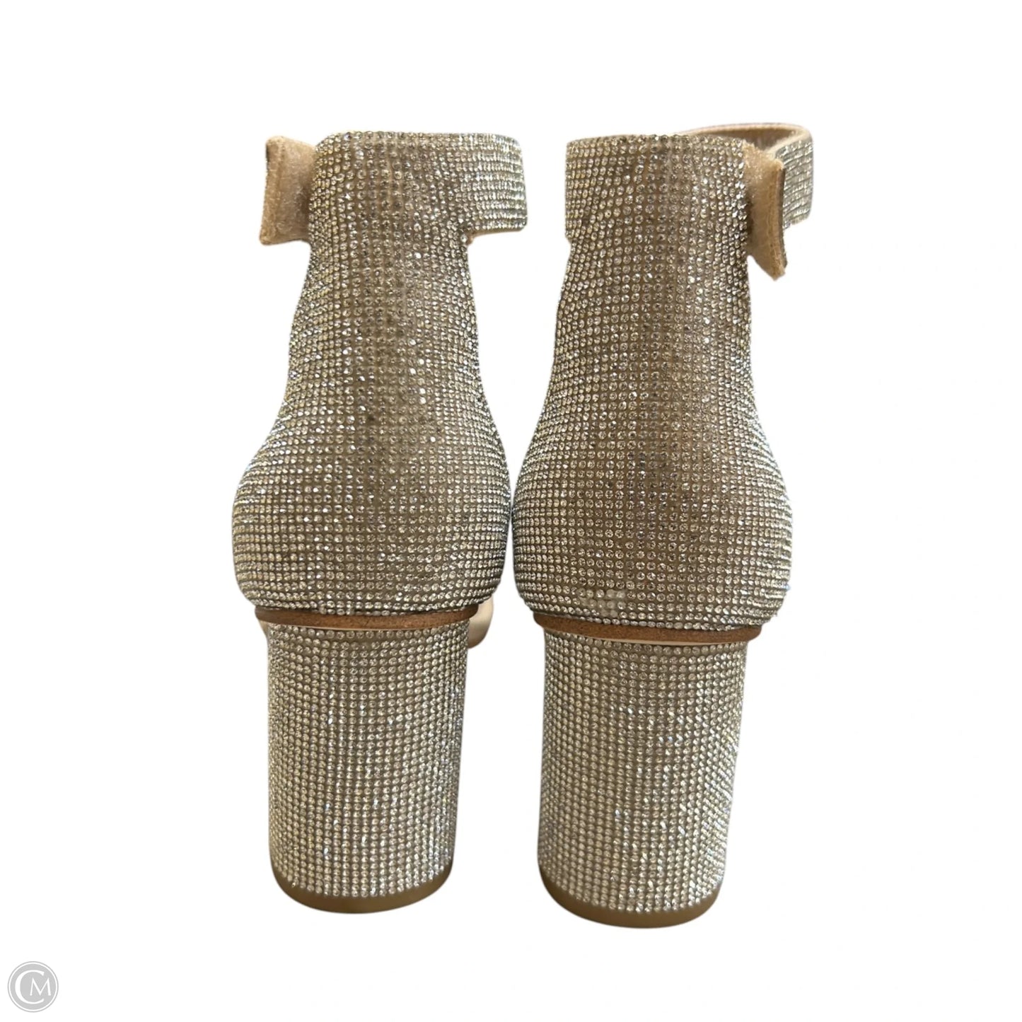 Sandals Heels Block By Jeffrey Campbell In Silver, Size: 6.5