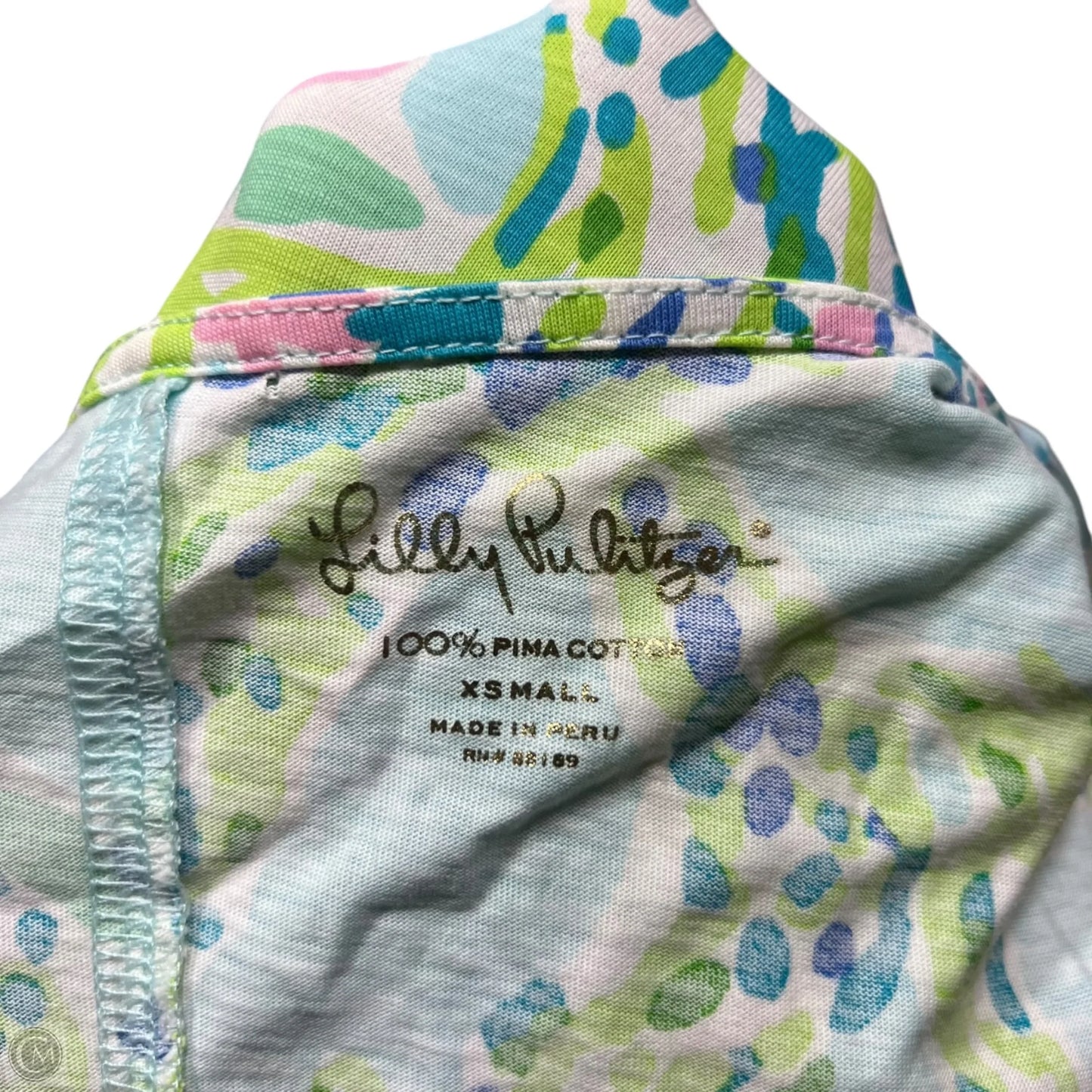 Dress Designer By Lilly Pulitzer In Blue & Green, Size: Xs
