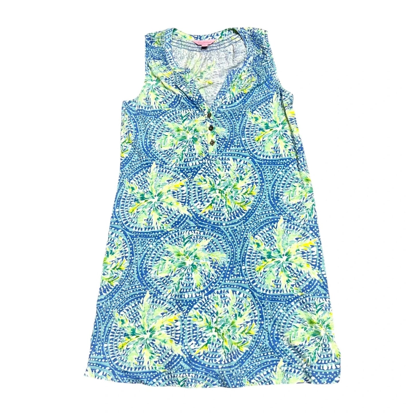 Dress Designer By Lilly Pulitzer In Blue & Green, Size: Xs