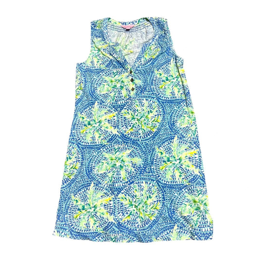 Dress Designer By Lilly Pulitzer In Blue & Green, Size: Xs