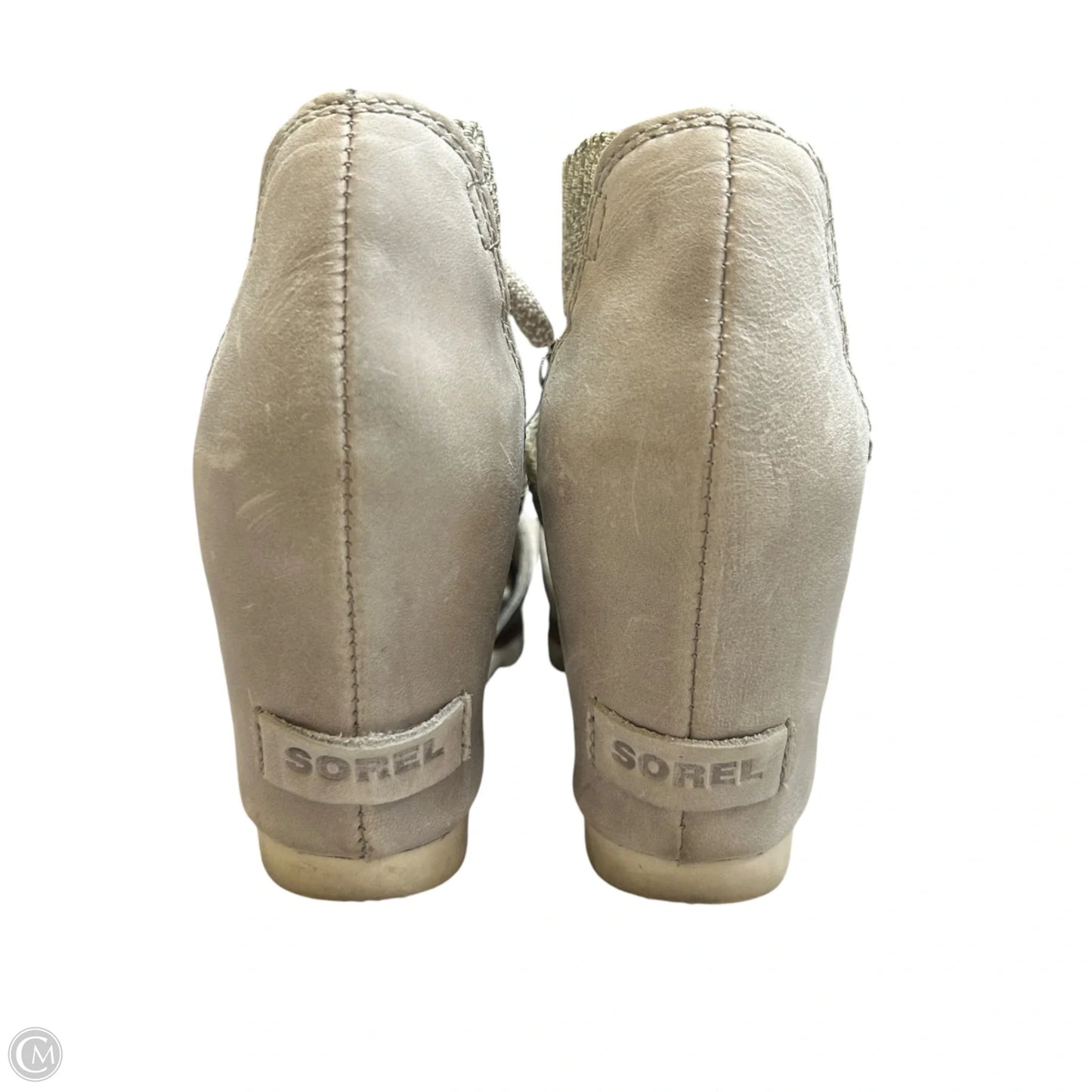 Sandals Heels Wedge By Sorel In Grey, Size: 9