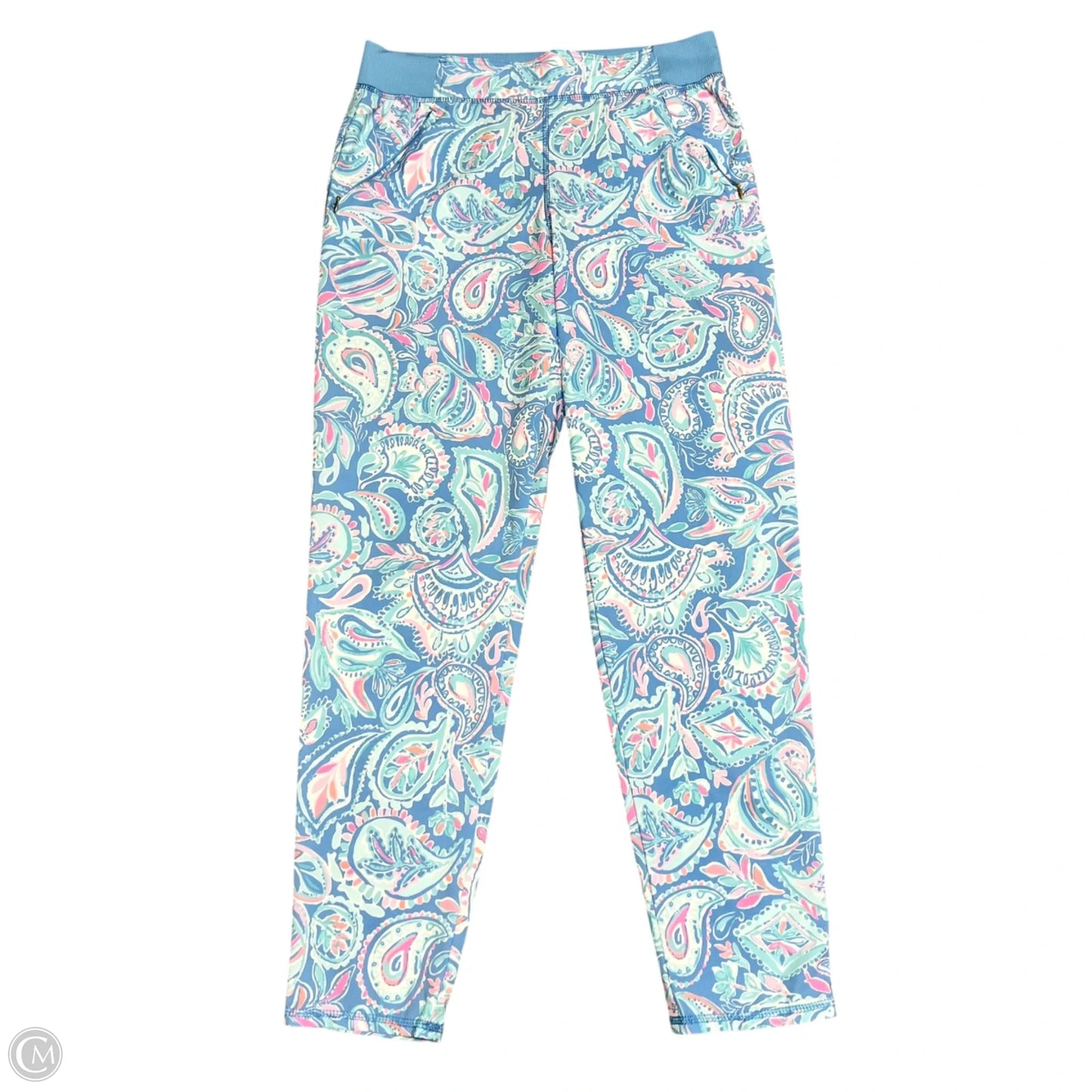 Pants Designer By Lilly Pulitzer In Blue & Pink, Size: S