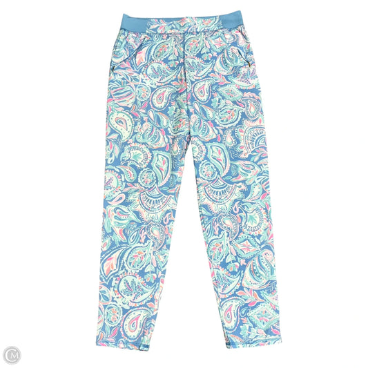 Pants Designer By Lilly Pulitzer In Blue & Pink, Size: S