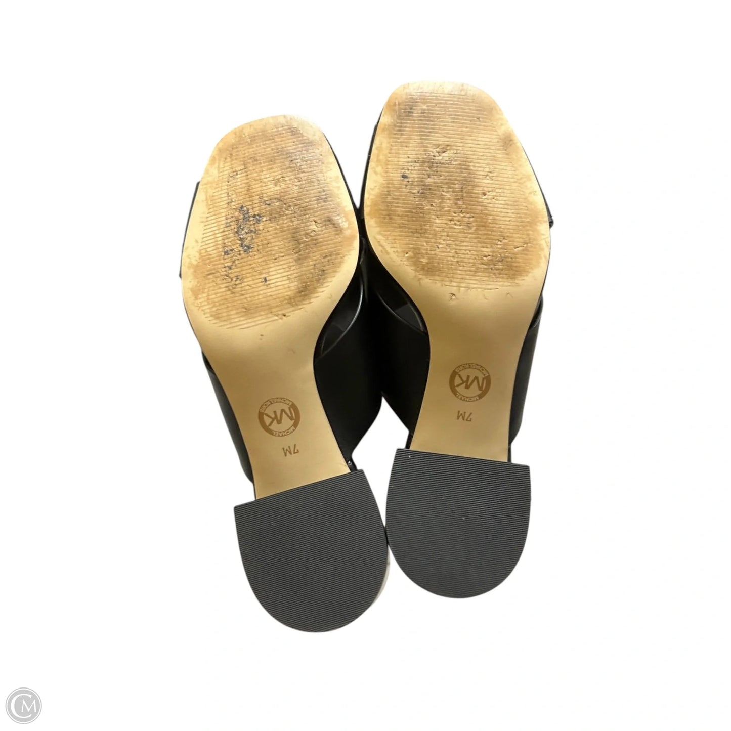 Sandals Heels Block By Michael By Michael Kors In Black, Size: 7