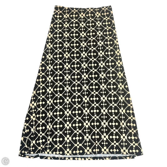 Skirt Maxi By Bestow In Black & Cream, Size: Xl