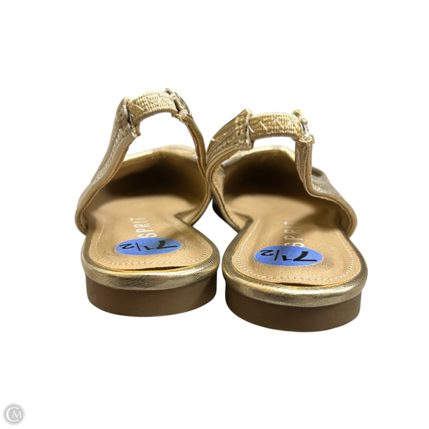 Shoes Flats By Esprit In Gold, Size: 7.5