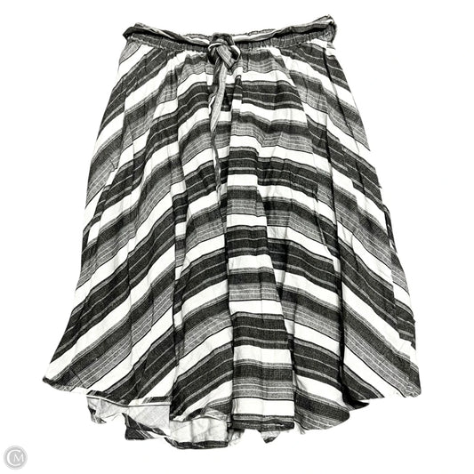 Skirt Maxi By Flint & Moss In Grey & White, Size: L