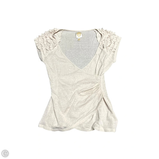 Top Short Sleeve By Ric Rac In Cream, Size: S