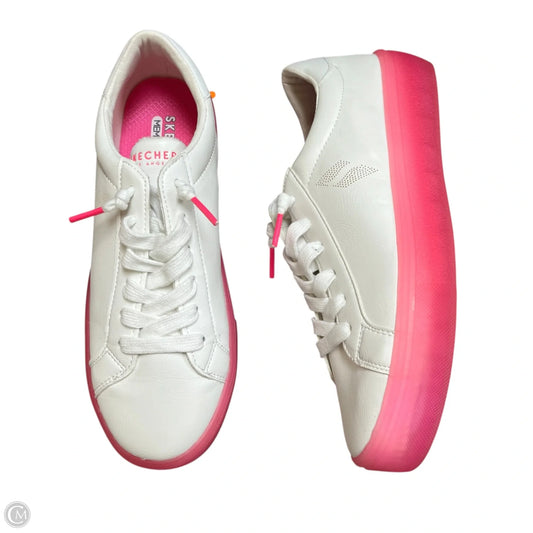 Shoes Sneakers By Skechers In Pink & White, Size: 7.5