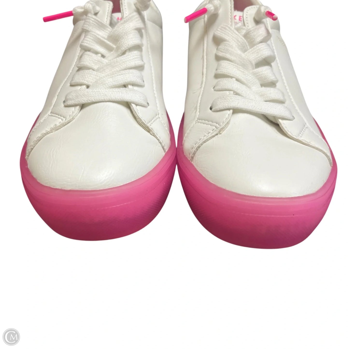 Shoes Sneakers By Skechers In Pink & White, Size: 7.5