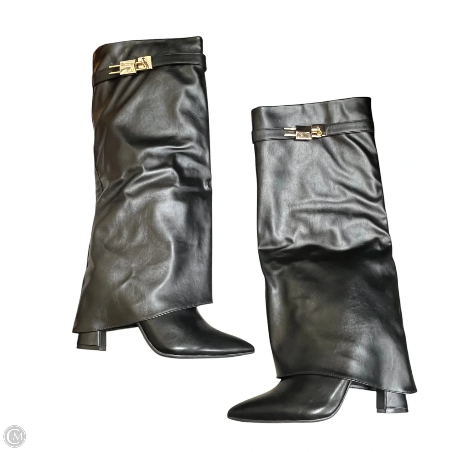 Boots Knee Heels By Anne Michelle In Black, Size: 10