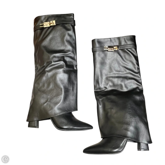 Boots Knee Heels By Anne Michelle In Black, Size: 10