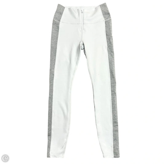 Athletic Leggings By Vuori In Grey & White, Size: M
