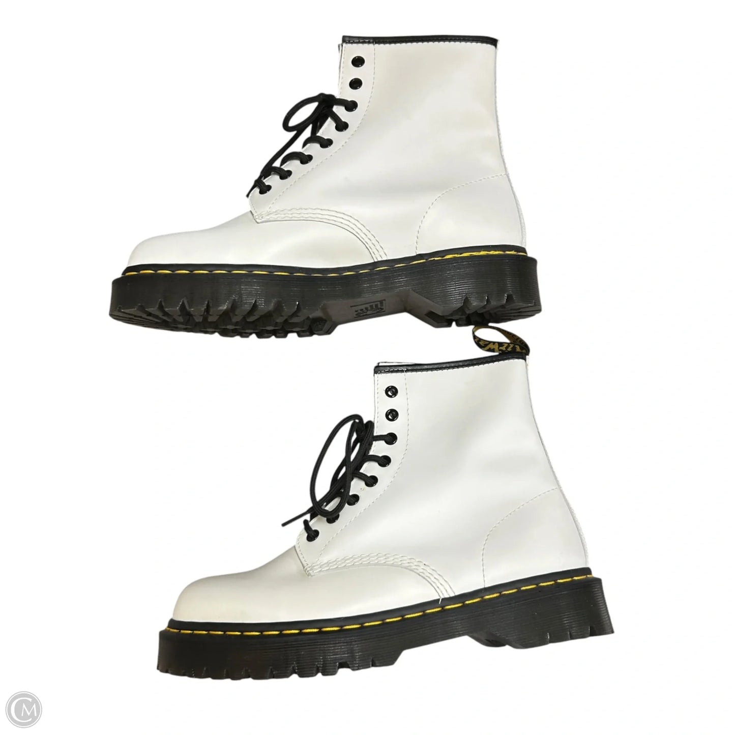 Boots Combat By Dr Martens In White, Size: 11.5