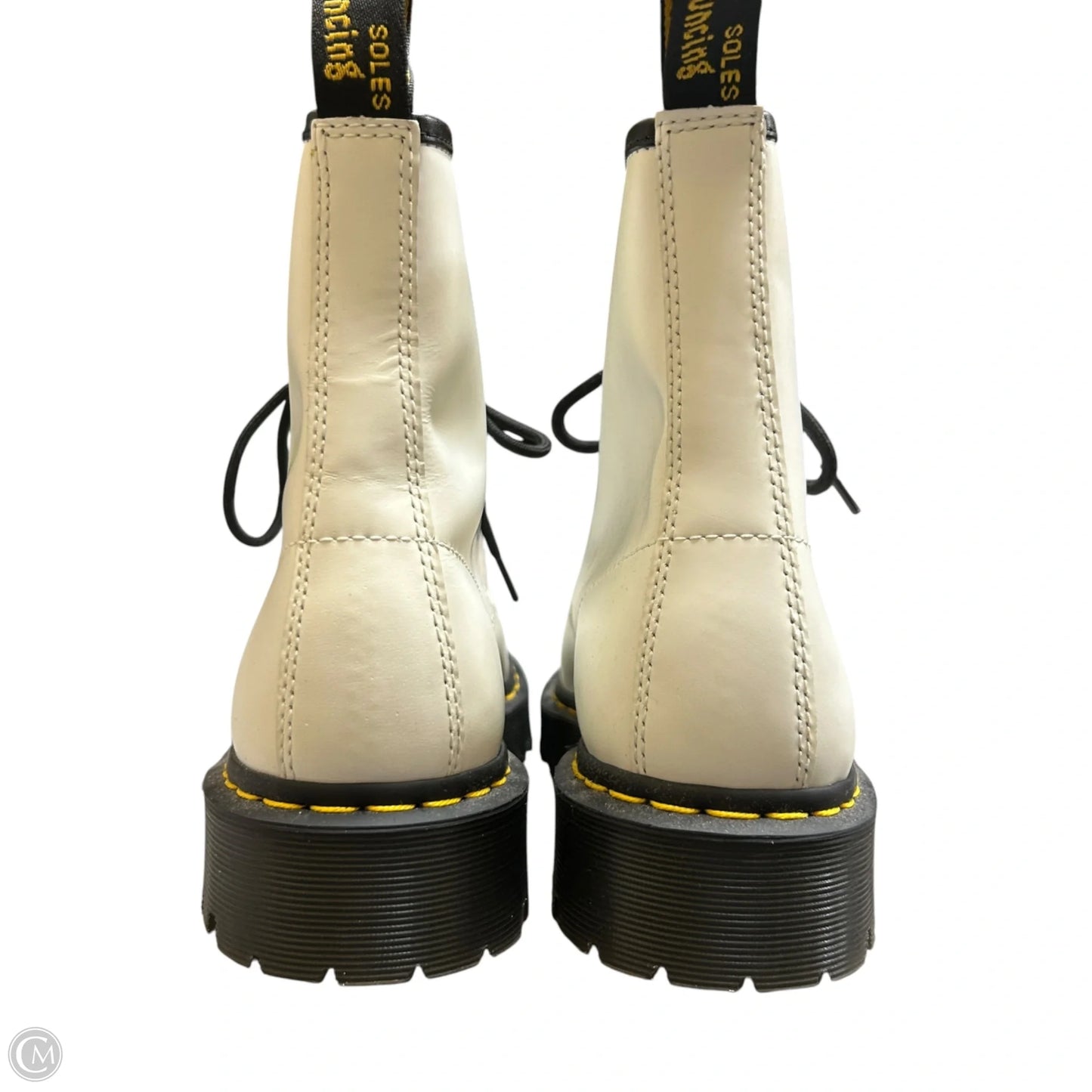 Boots Combat By Dr Martens In White, Size: 11.5