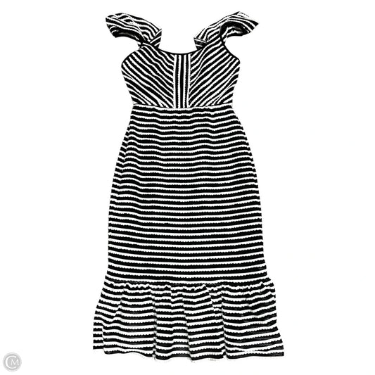 Dress Party Midi By Bcbgmaxazria In Black & White, Size: Xs