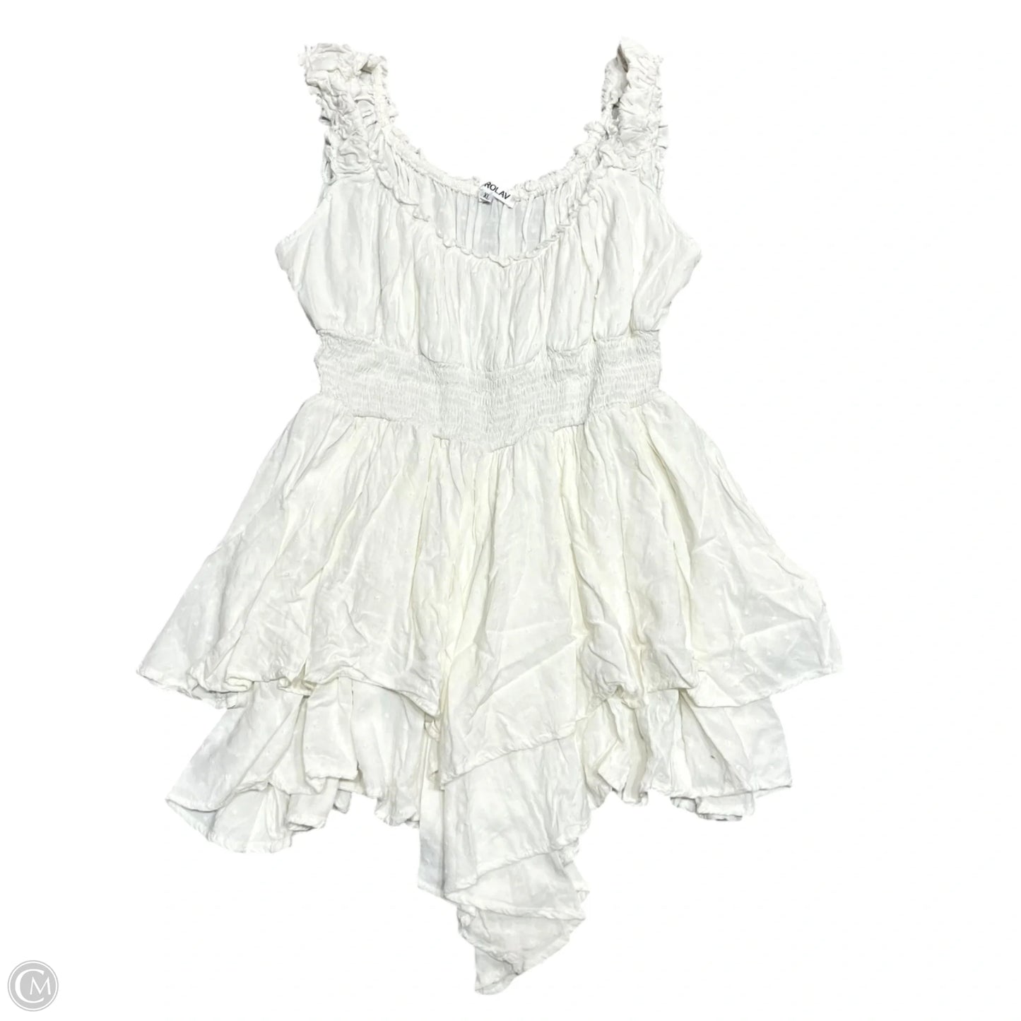 Romper By Forolav In White, Size: Xl
