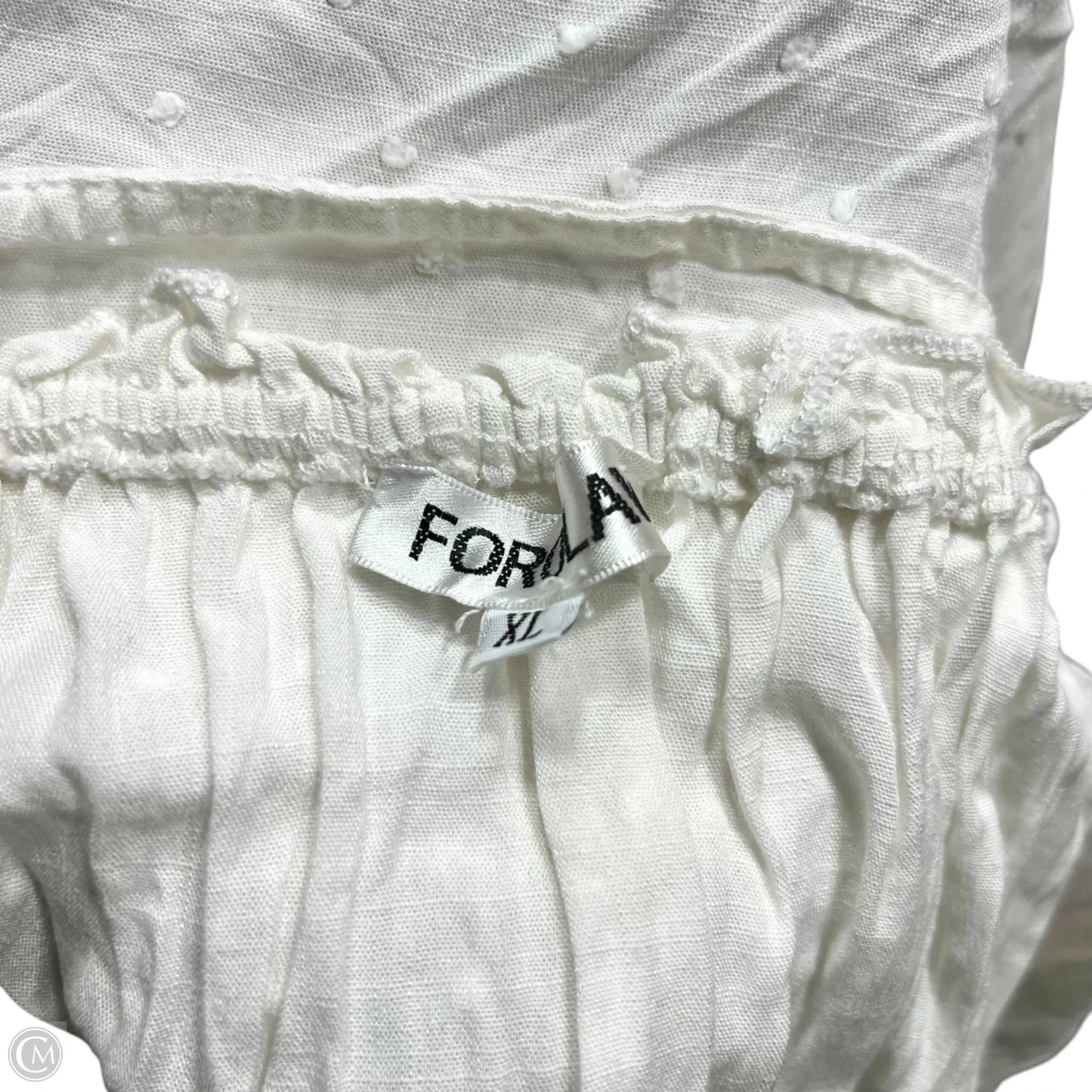 Romper By Forolav In White, Size: Xl