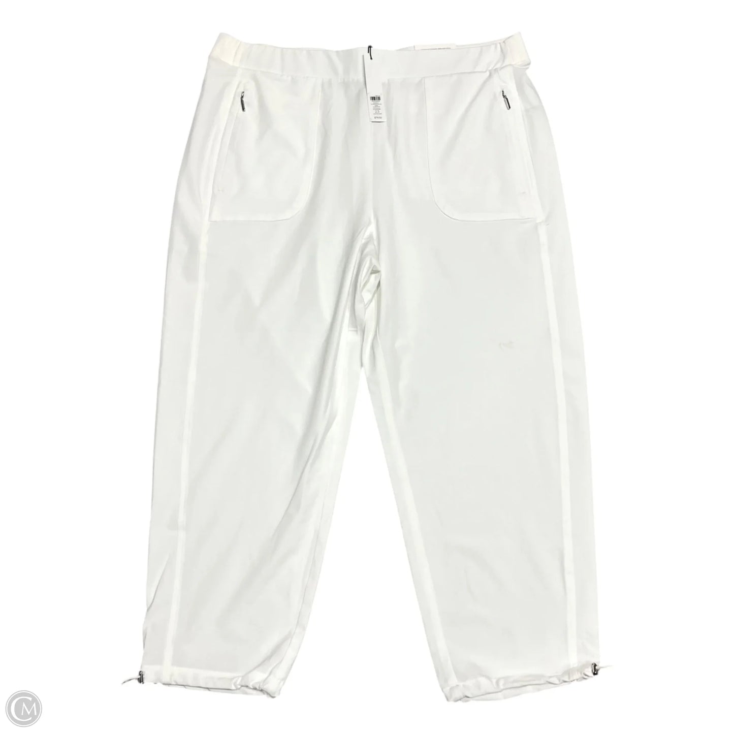 Athletic Pants By Chicos In White, Size: L