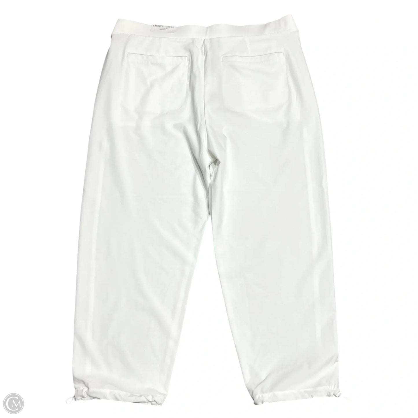 Athletic Pants By Chicos In White, Size: L