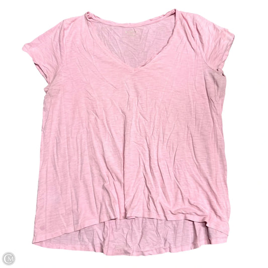 Top Short Sleeve Designer By Lilly Pulitzer In Pink, Size: Xxl