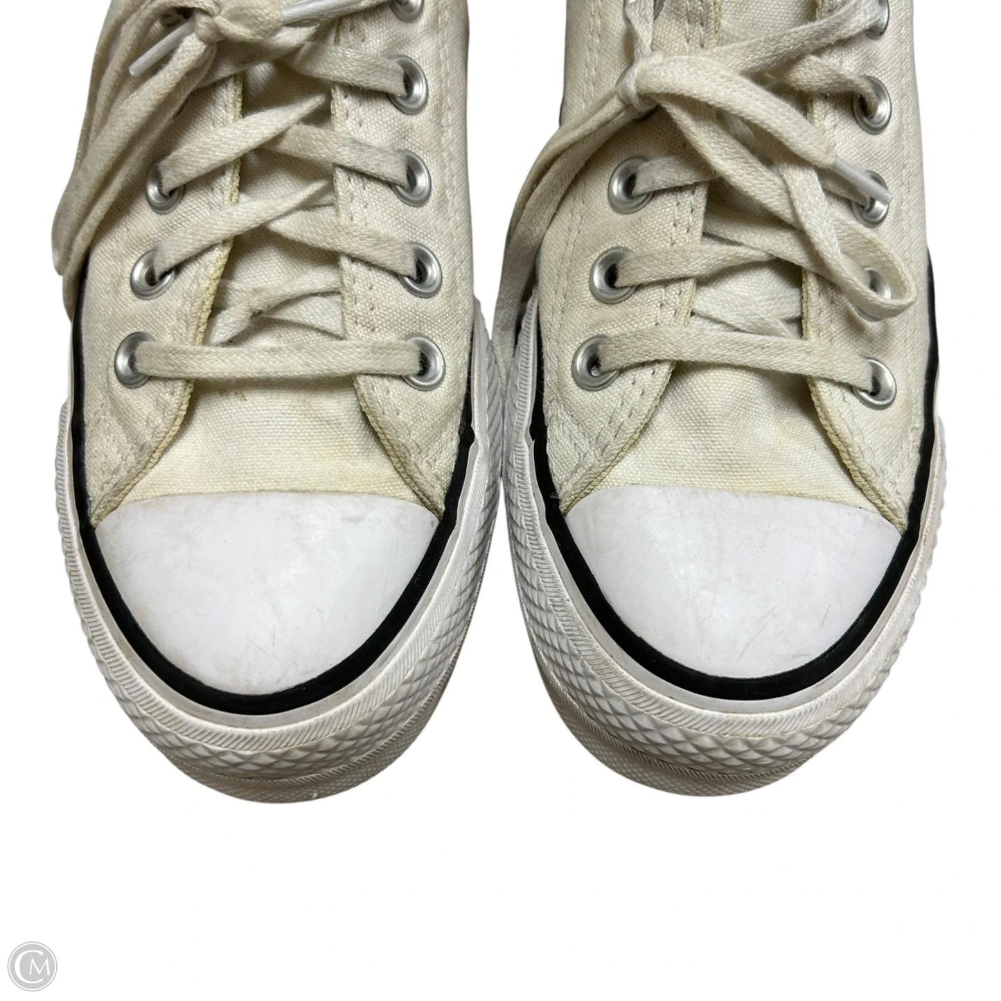 Shoes Sneakers Platform By Converse In Cream, Size: 7