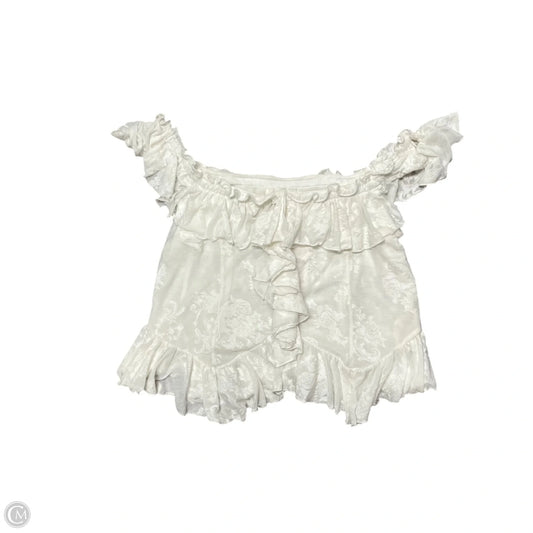Top Sleeveless By Anthropologie In Cream, Size: Xl