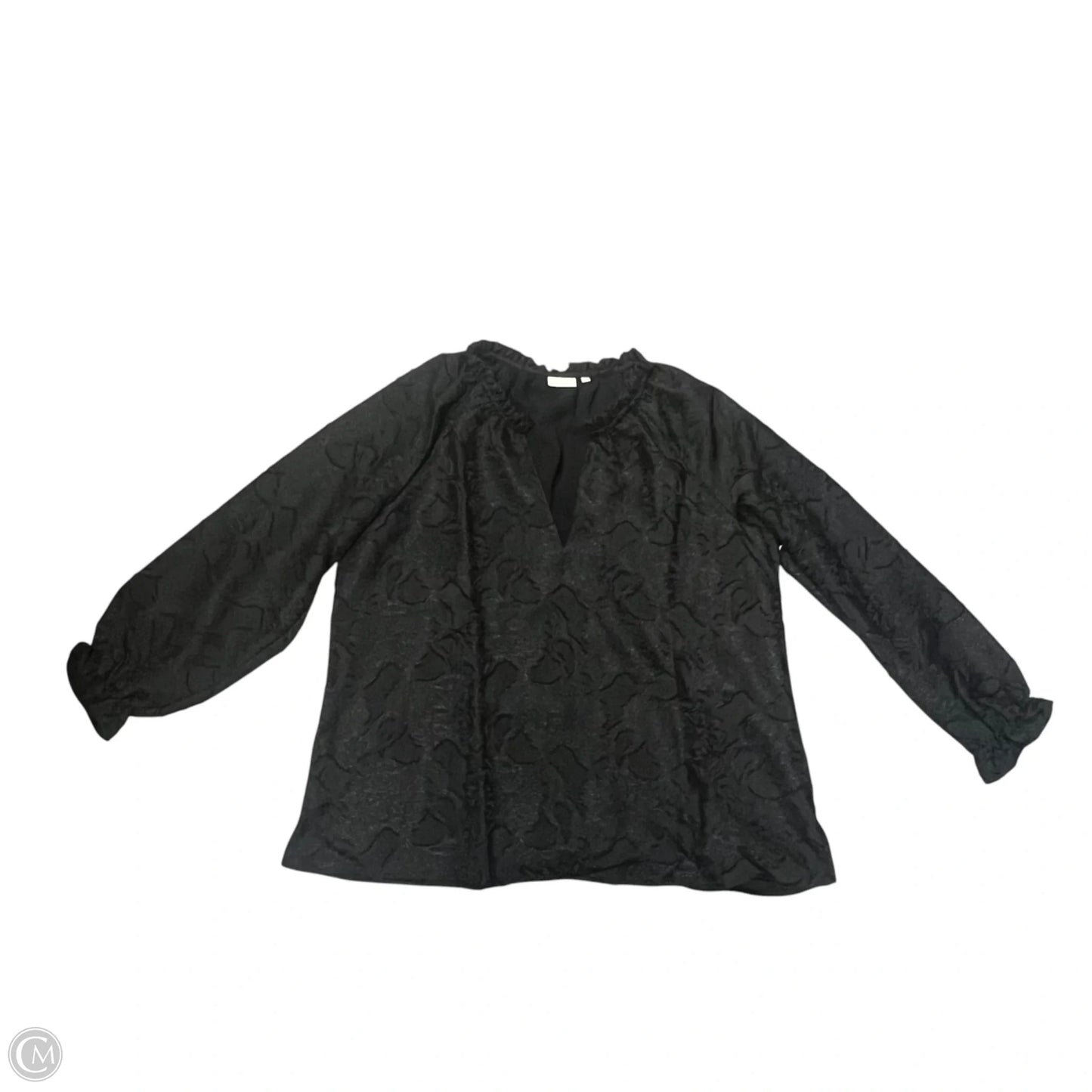 Top Long Sleeve By Spartina In Black, Size: Xl